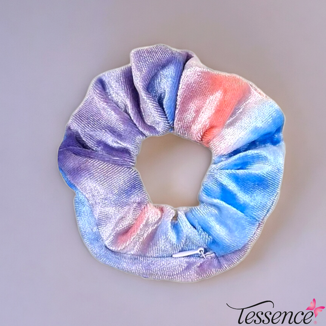Velvet Pocket Zipper Scrunchies