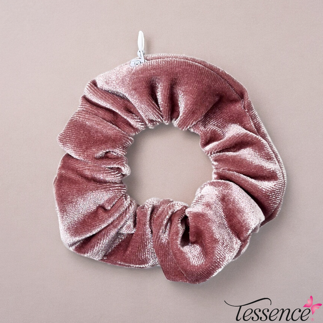 Velvet Pocket Zipper Scrunchies