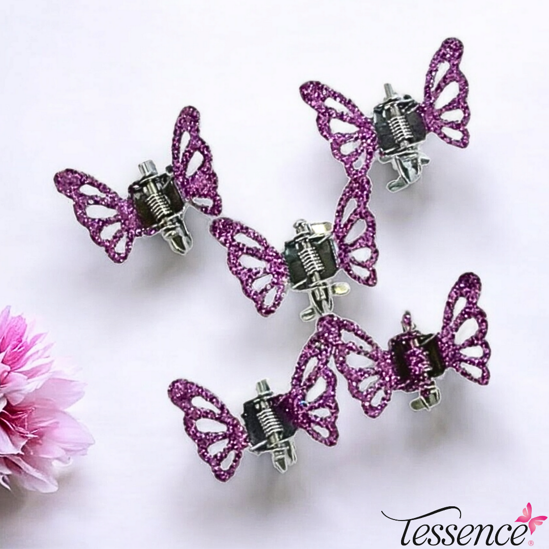 Butterfly glitter Hair Clips