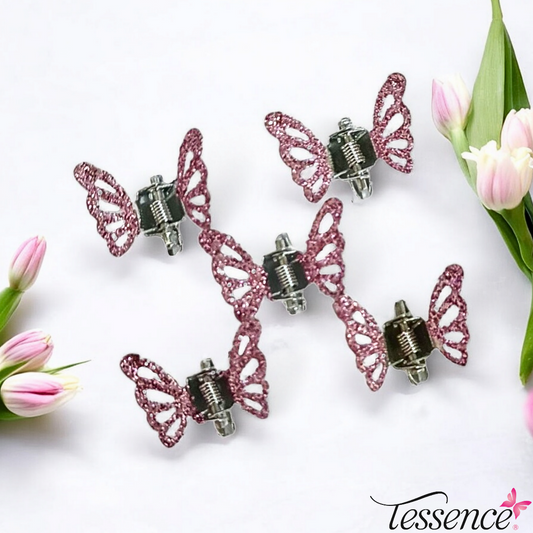 Butterfly glitter Hair Clips
