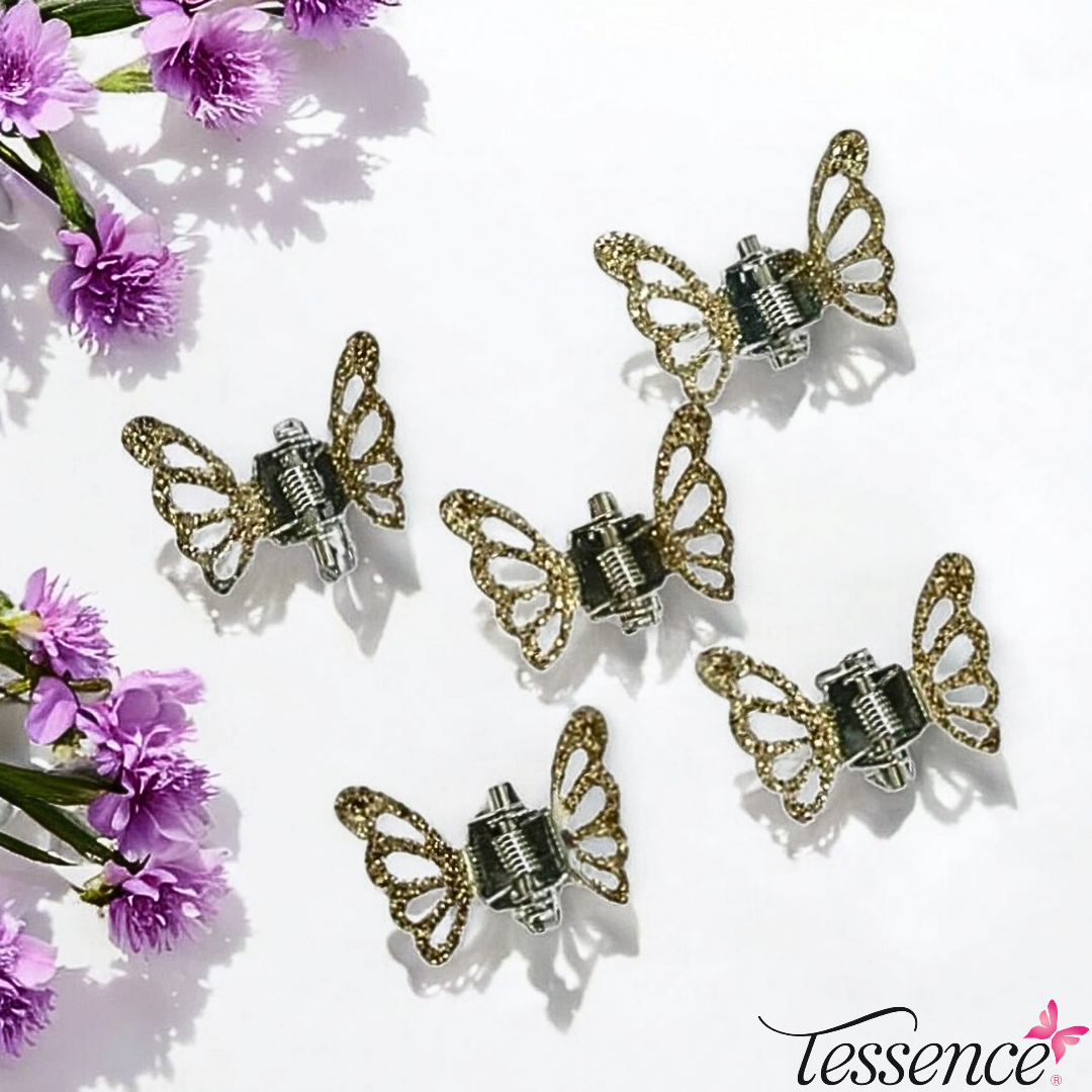 Butterfly glitter Hair Clips
