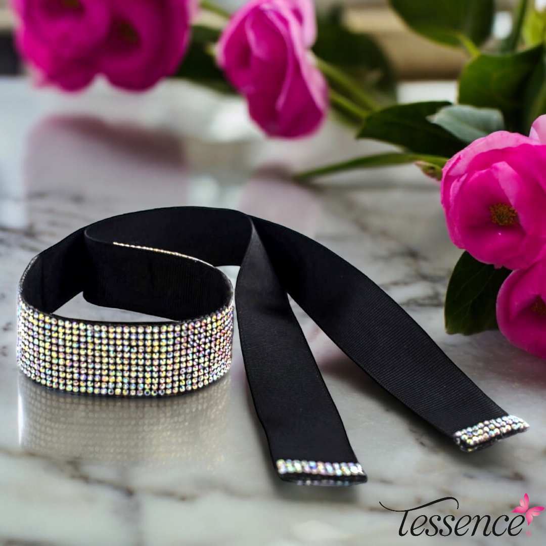 Tessence Designed Rhinestone Bun Wrap