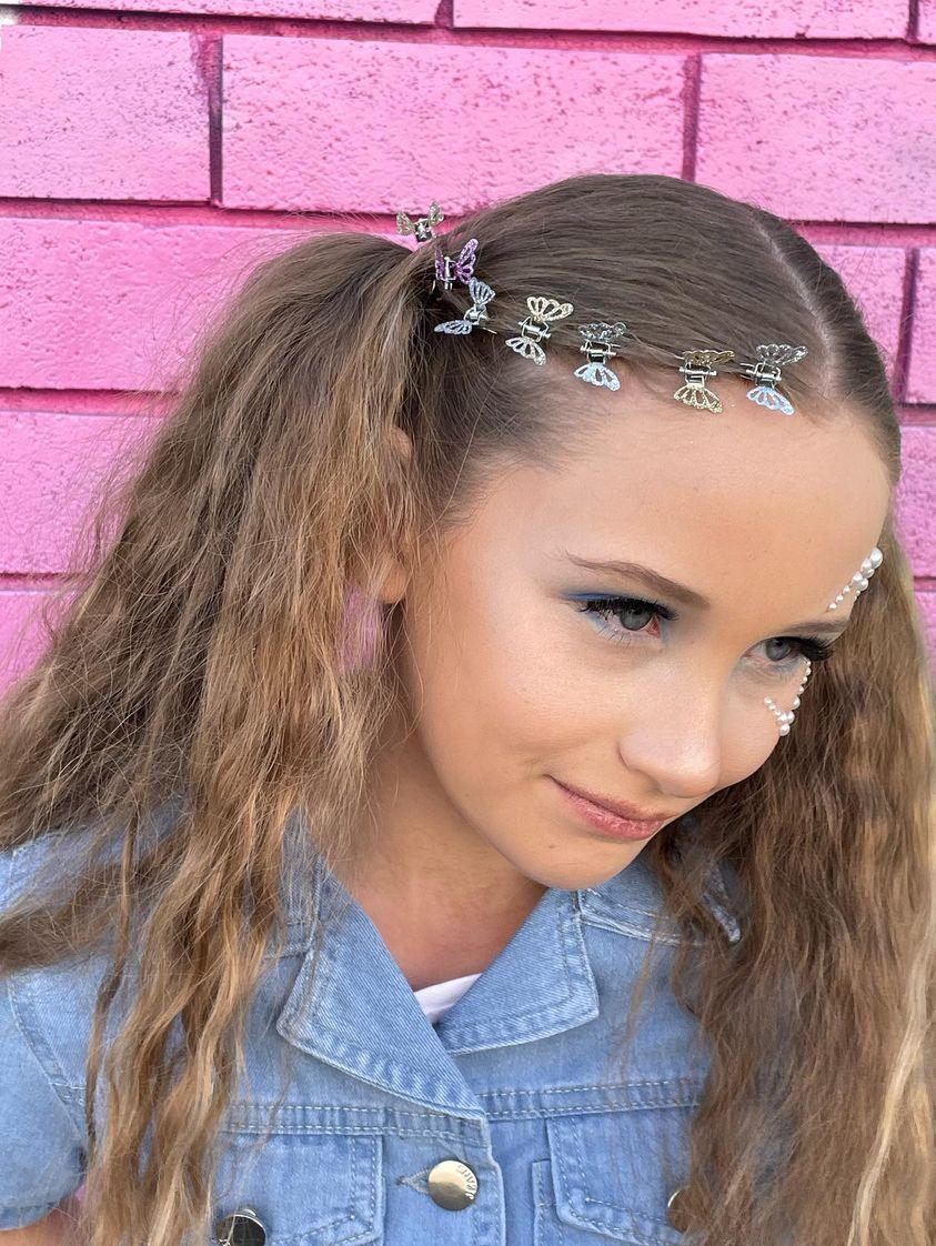 Butterfly glitter Hair Clips