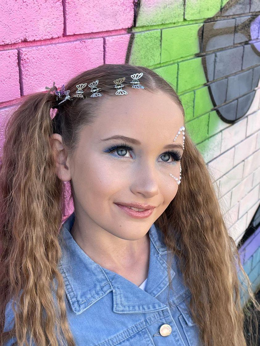 Butterfly glitter Hair Clips
