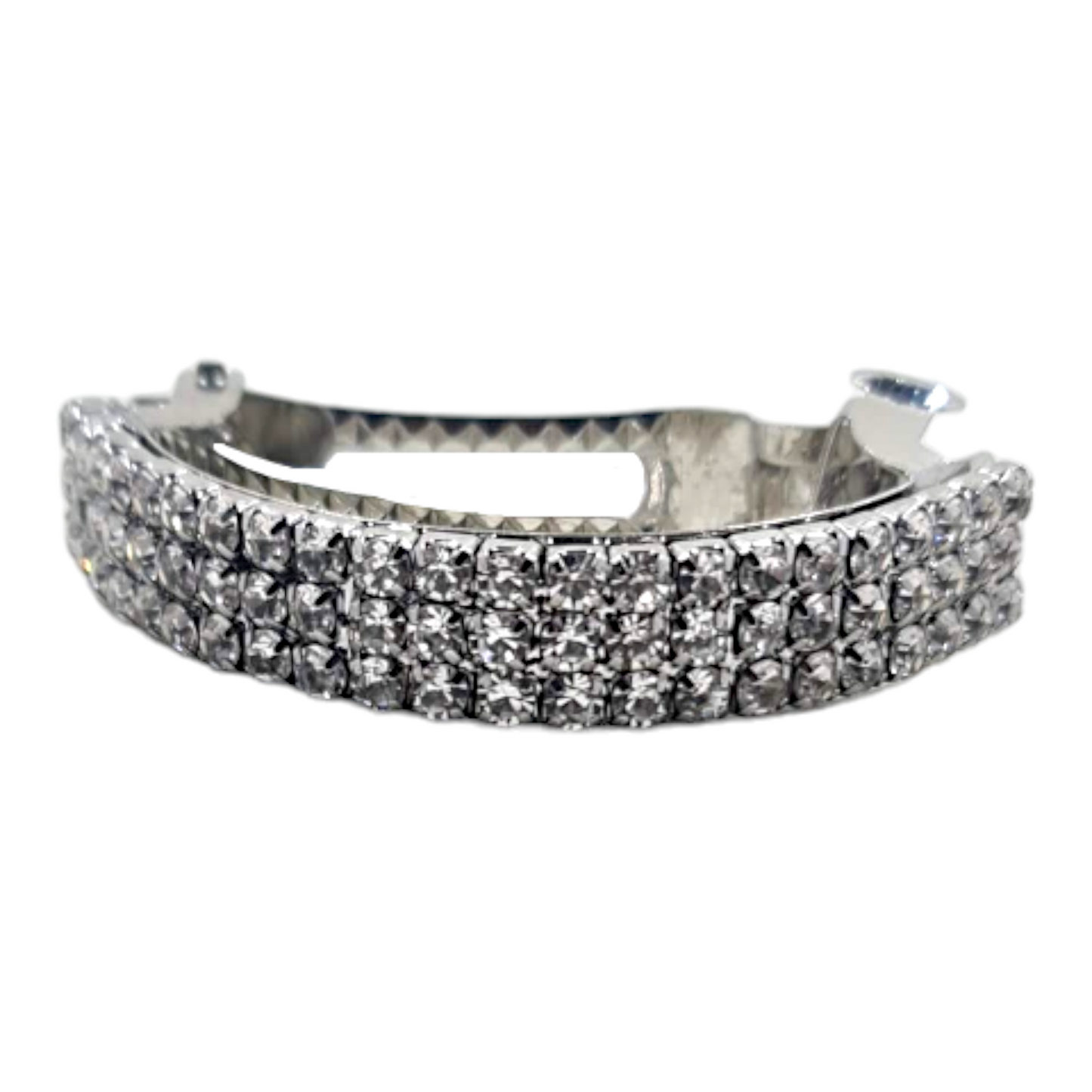 Silver and Gold Diamante Barette Clips