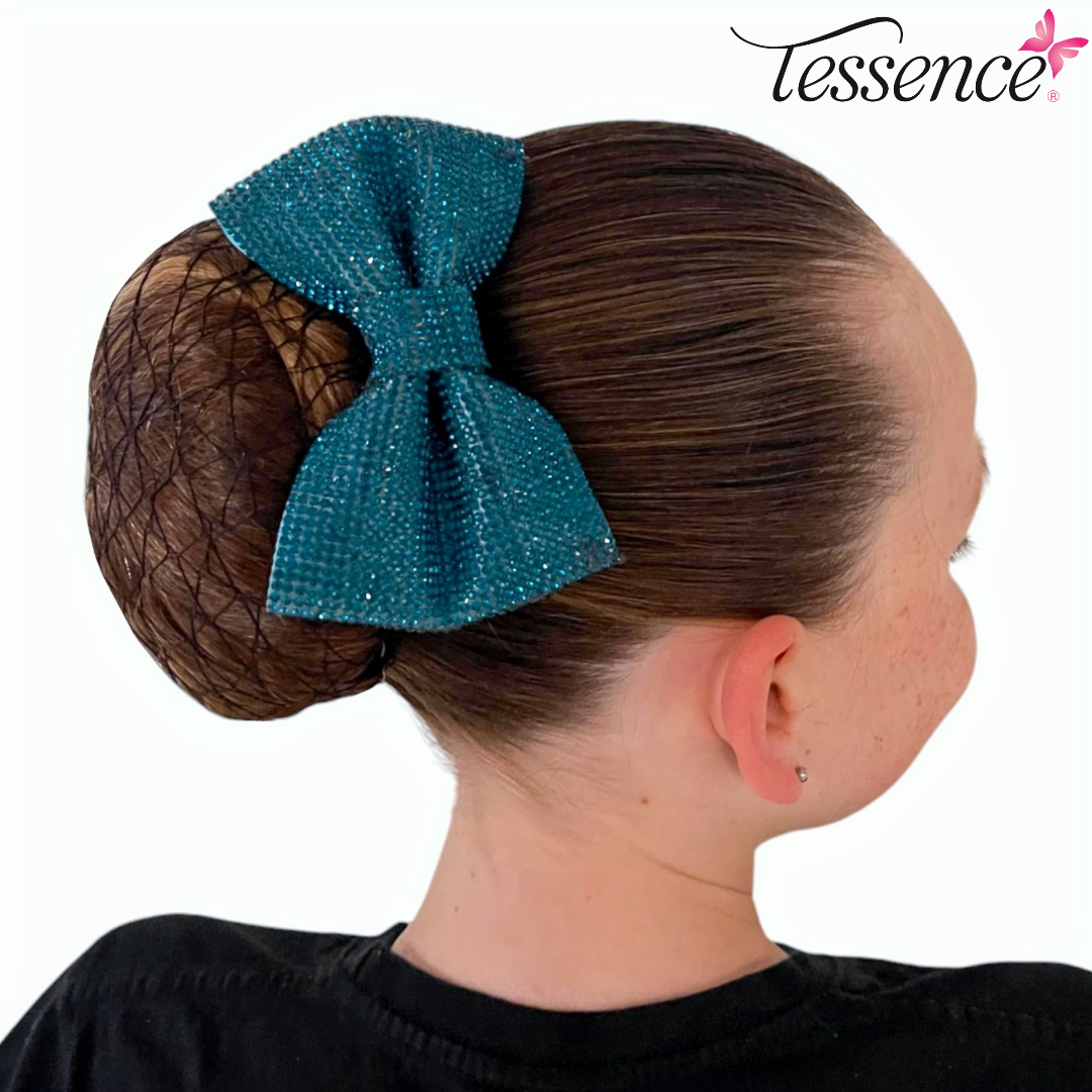 Rhinestone Tuxedo Hair Bow