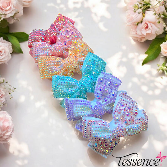 Rhinestone Hair Bow