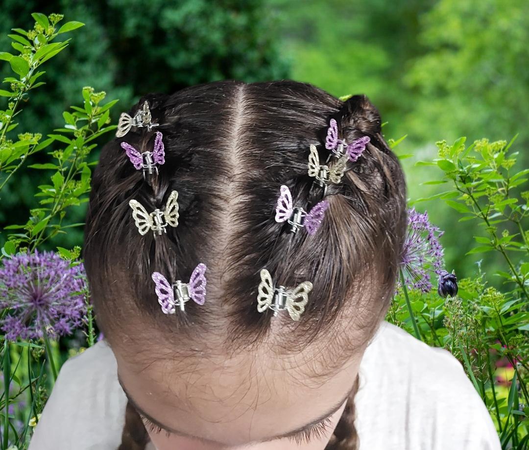 Butterfly glitter Hair Clips