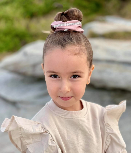 Satin Rhinestoned Scrunchies