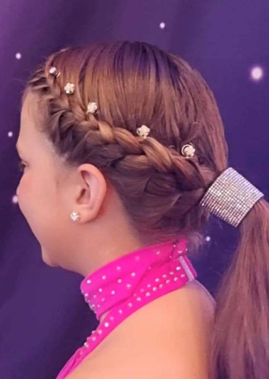 Rhinestone Ponytail Cuff