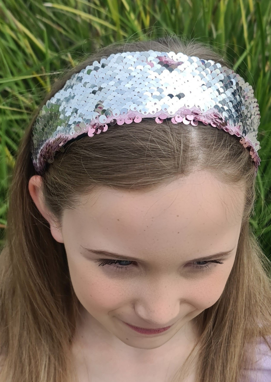 Reversible Sequin Fabric Headband