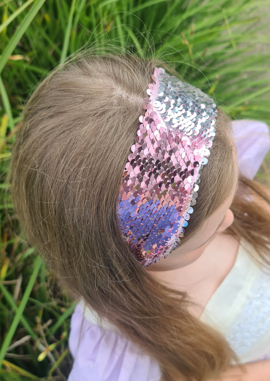Reversible Sequin Fabric Headband