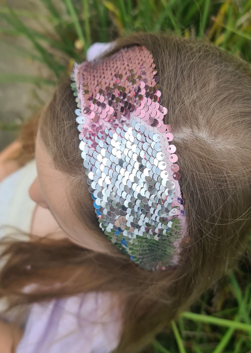 Reversible Sequin Fabric Headband