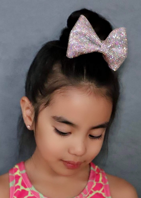 Rhinestone Tuxedo Hair Bow