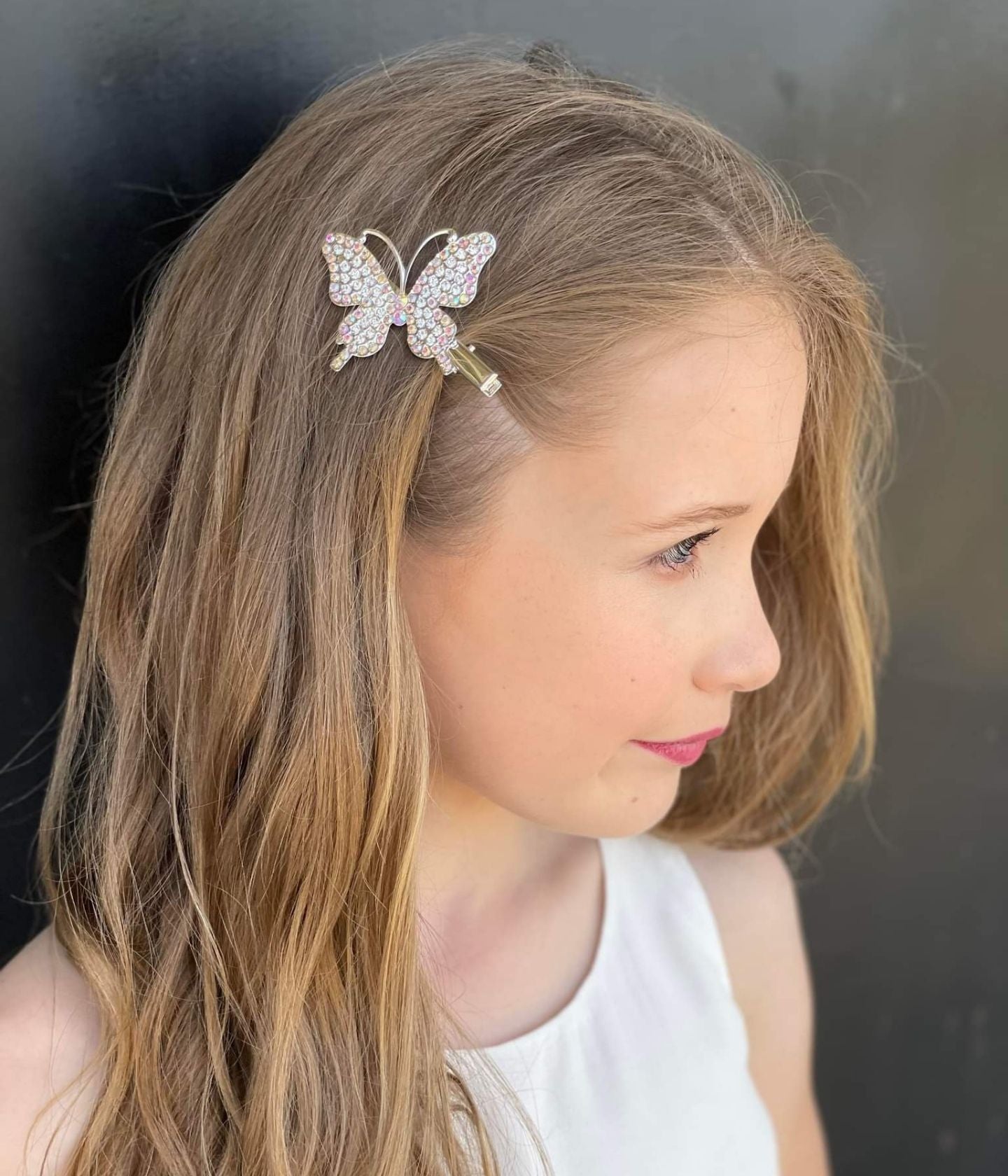 Crystal Butterfly Hair Clip