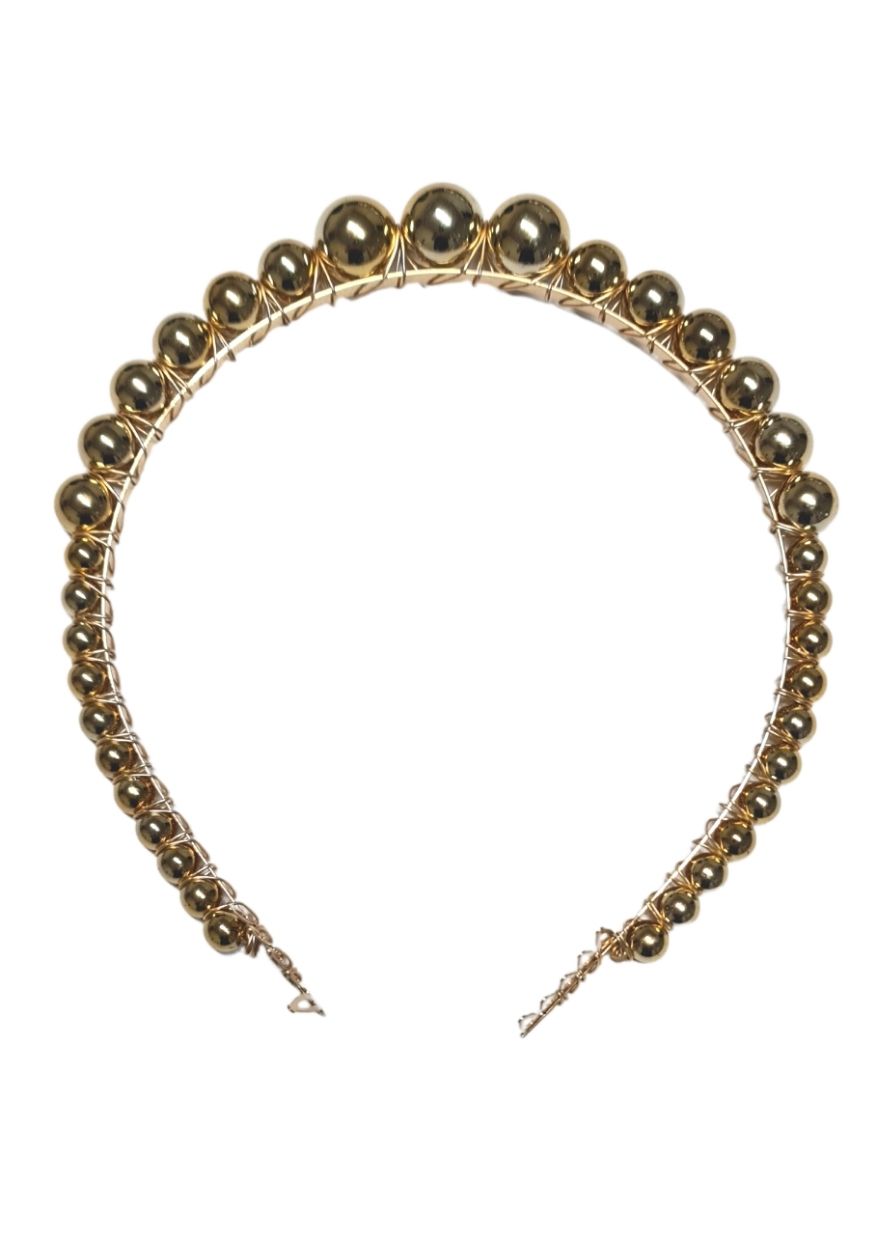 Pearl Gold Headband (with combs)