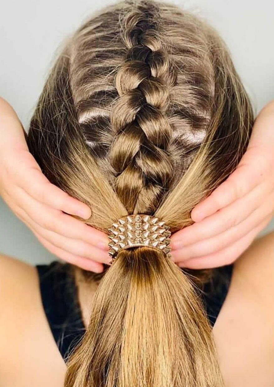 Metal Ponytail Cuff Low