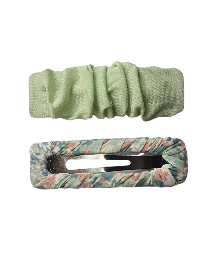 Ruffled Hair Clip set