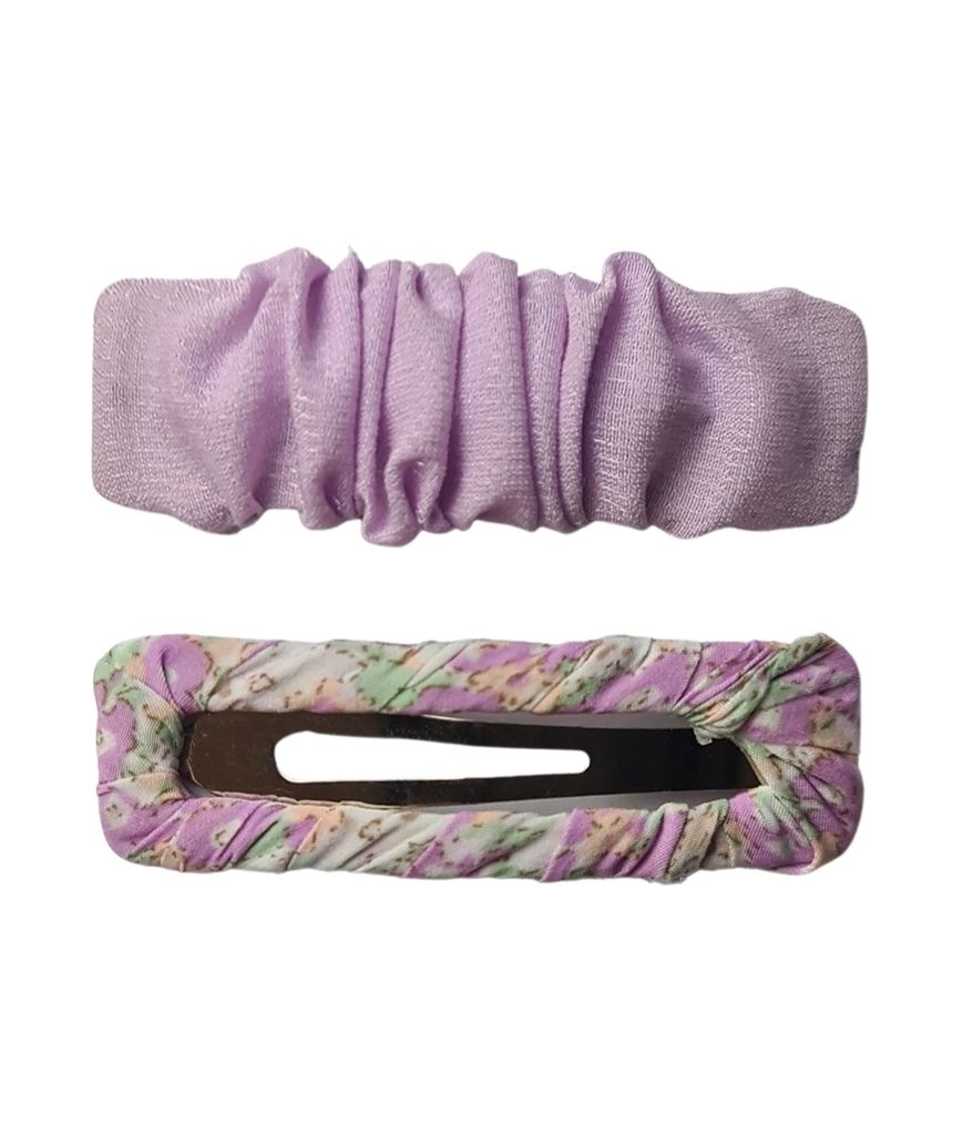 Ruffled Hair Clip set