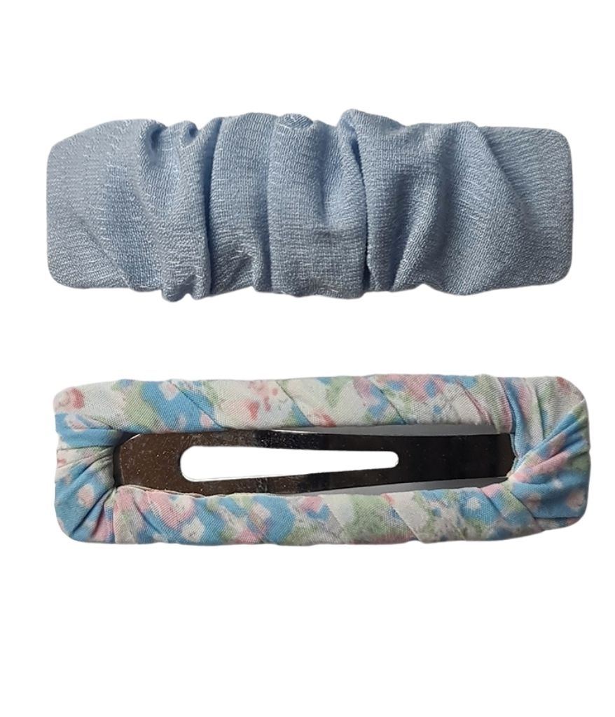 Ruffled Hair Clip set