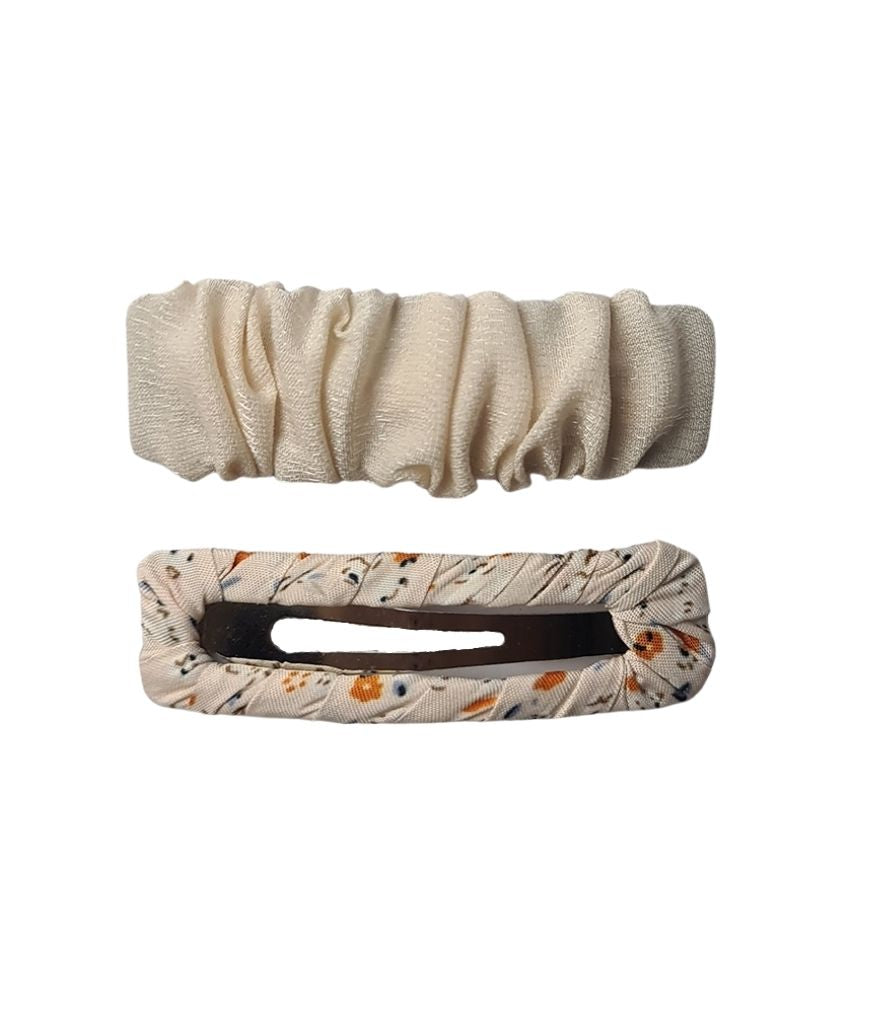 Ruffled Hair Clip set