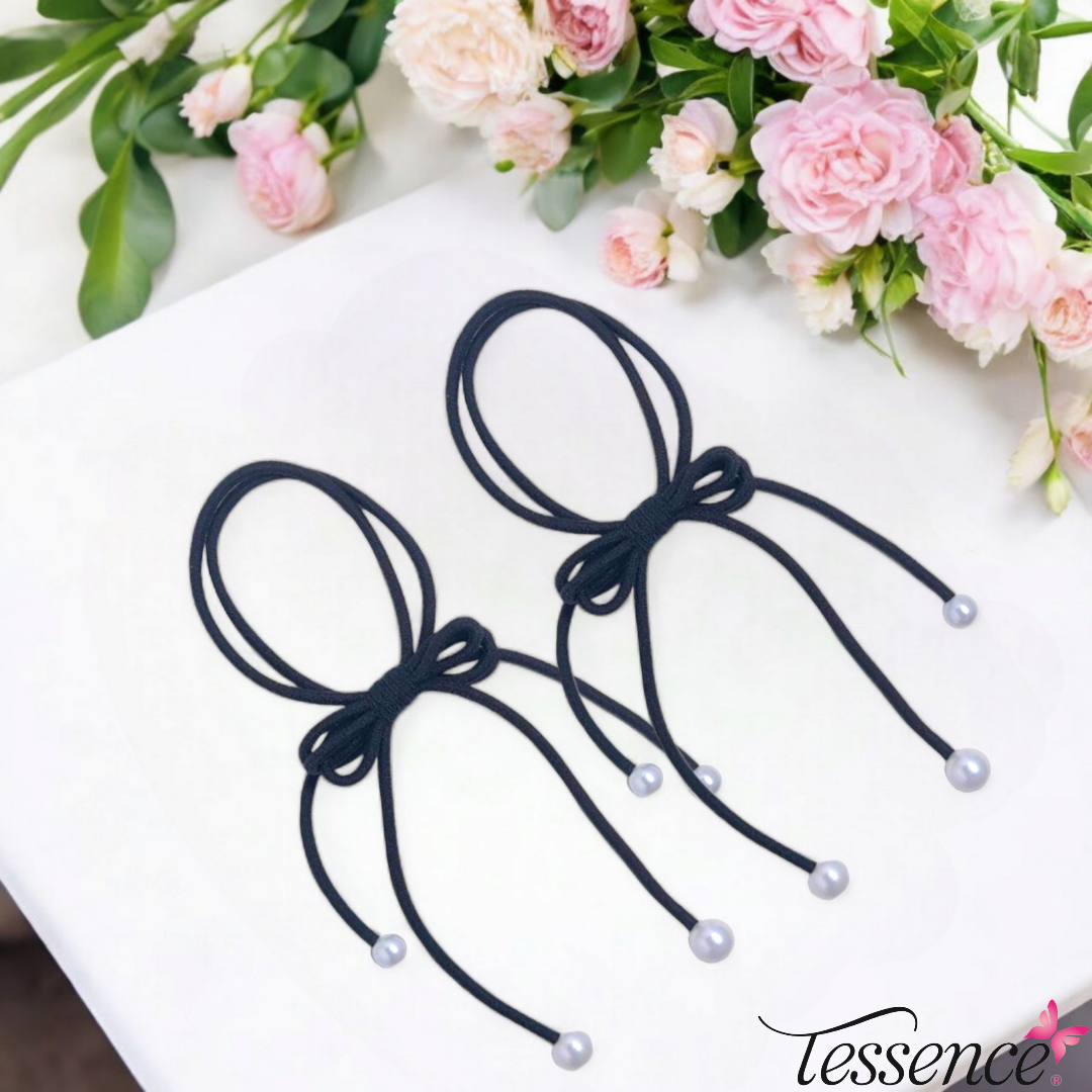 Bow Hair Elastics (long)