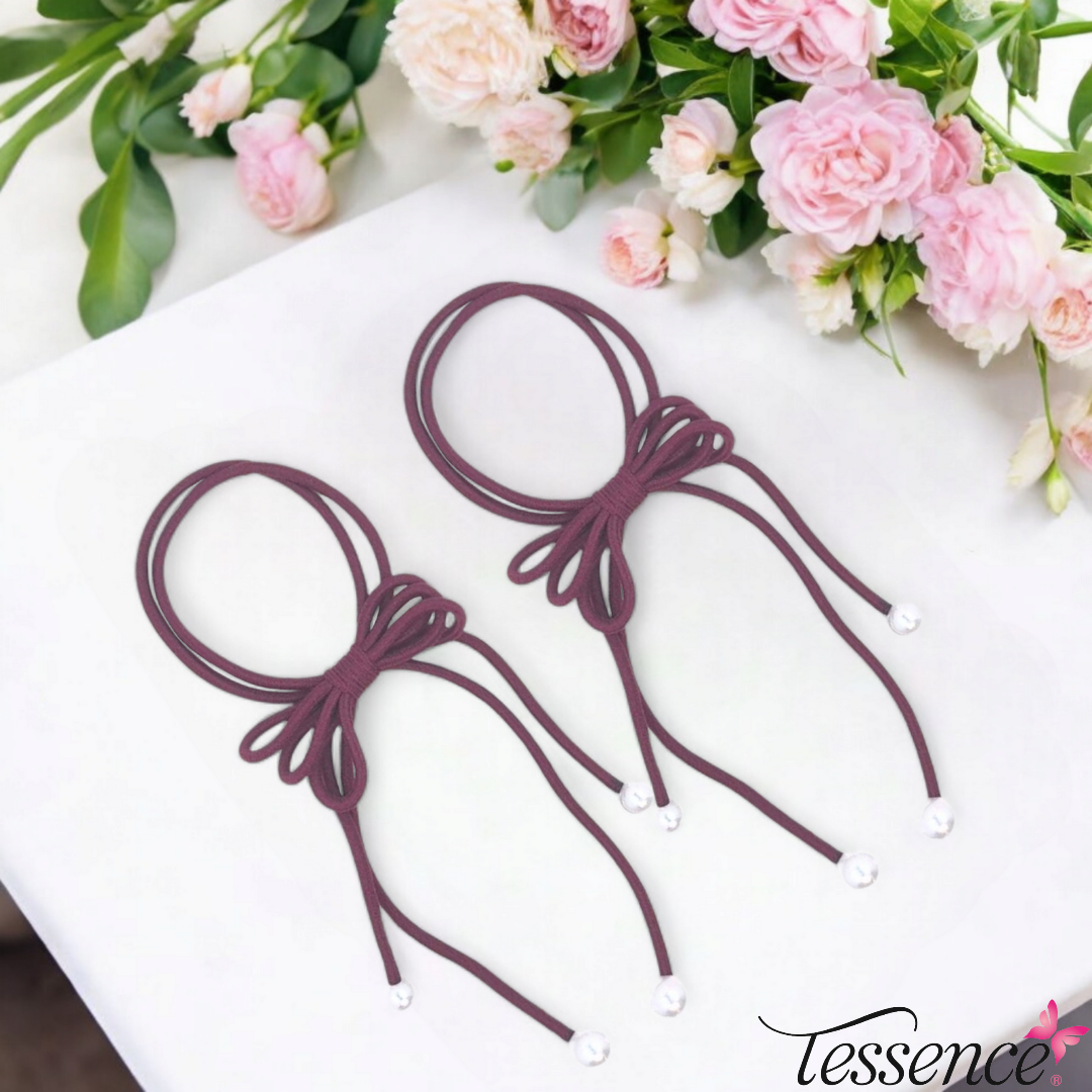Bow Hair Elastics (long)