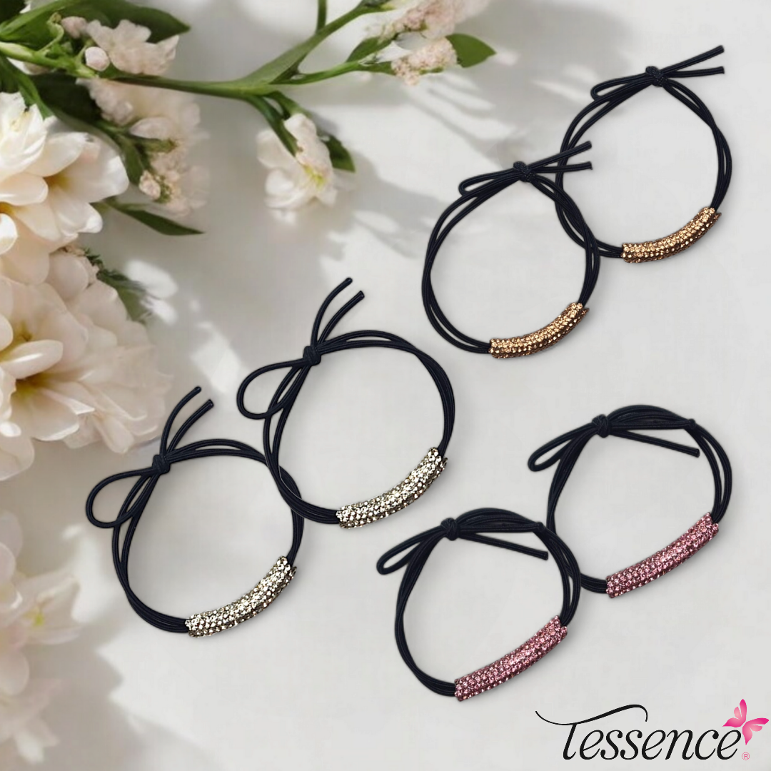 Rhinestone Hair Elastics