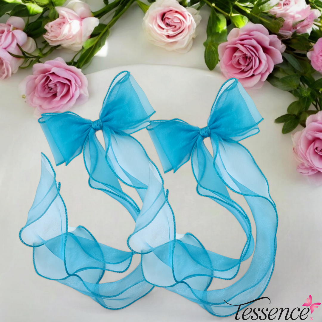 Long Tailed Double Organza Bows