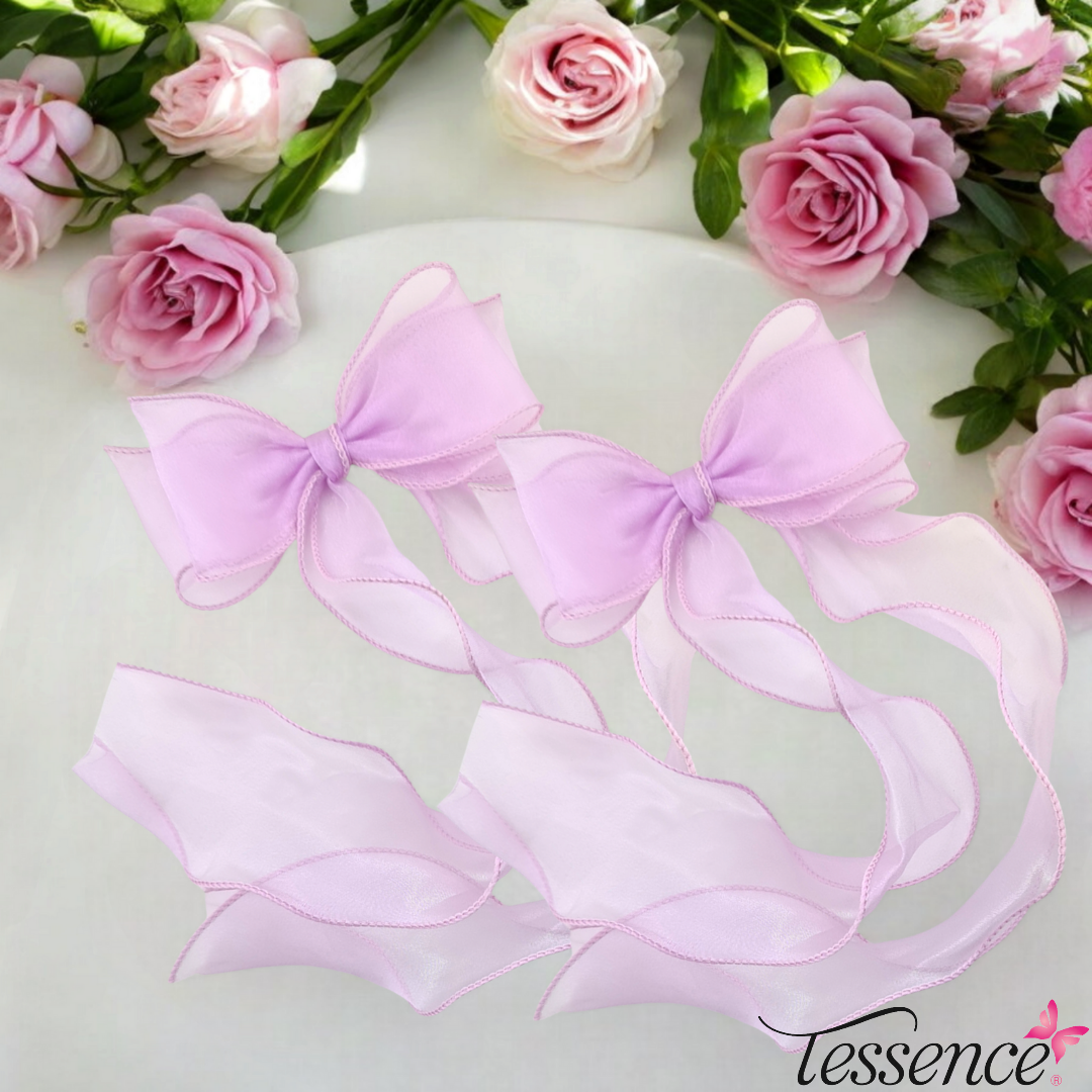Long Tailed Double Organza Bows
