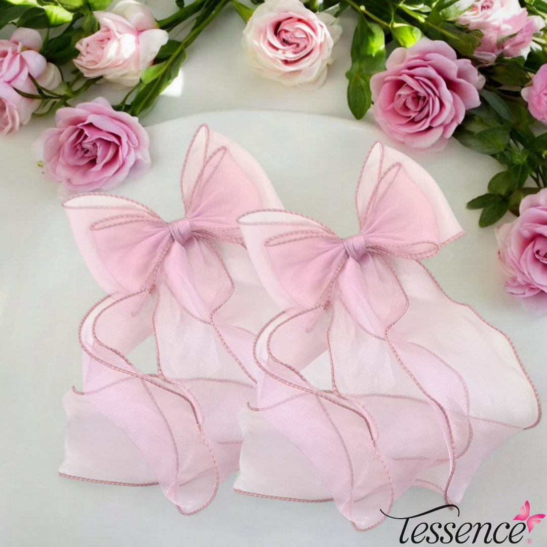 Long Tailed Double Organza Bows