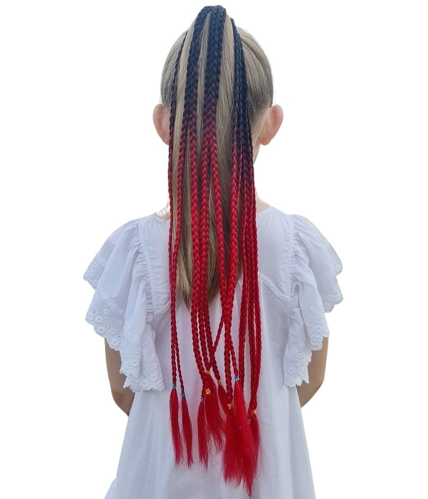 Hair extensions plaited into hair hot sale