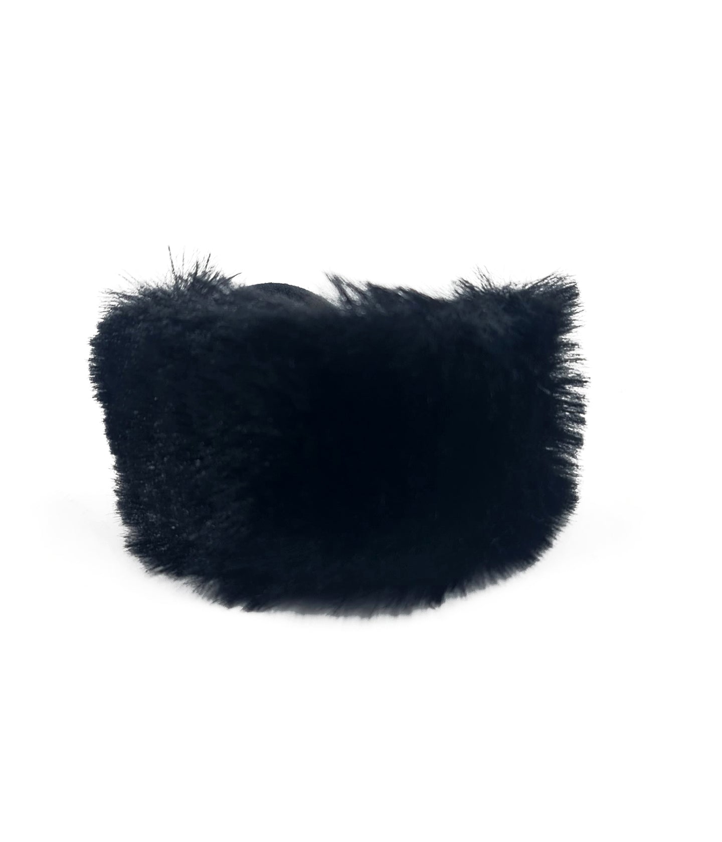 Black Fluffy Ponytail Half Cuff Product Image