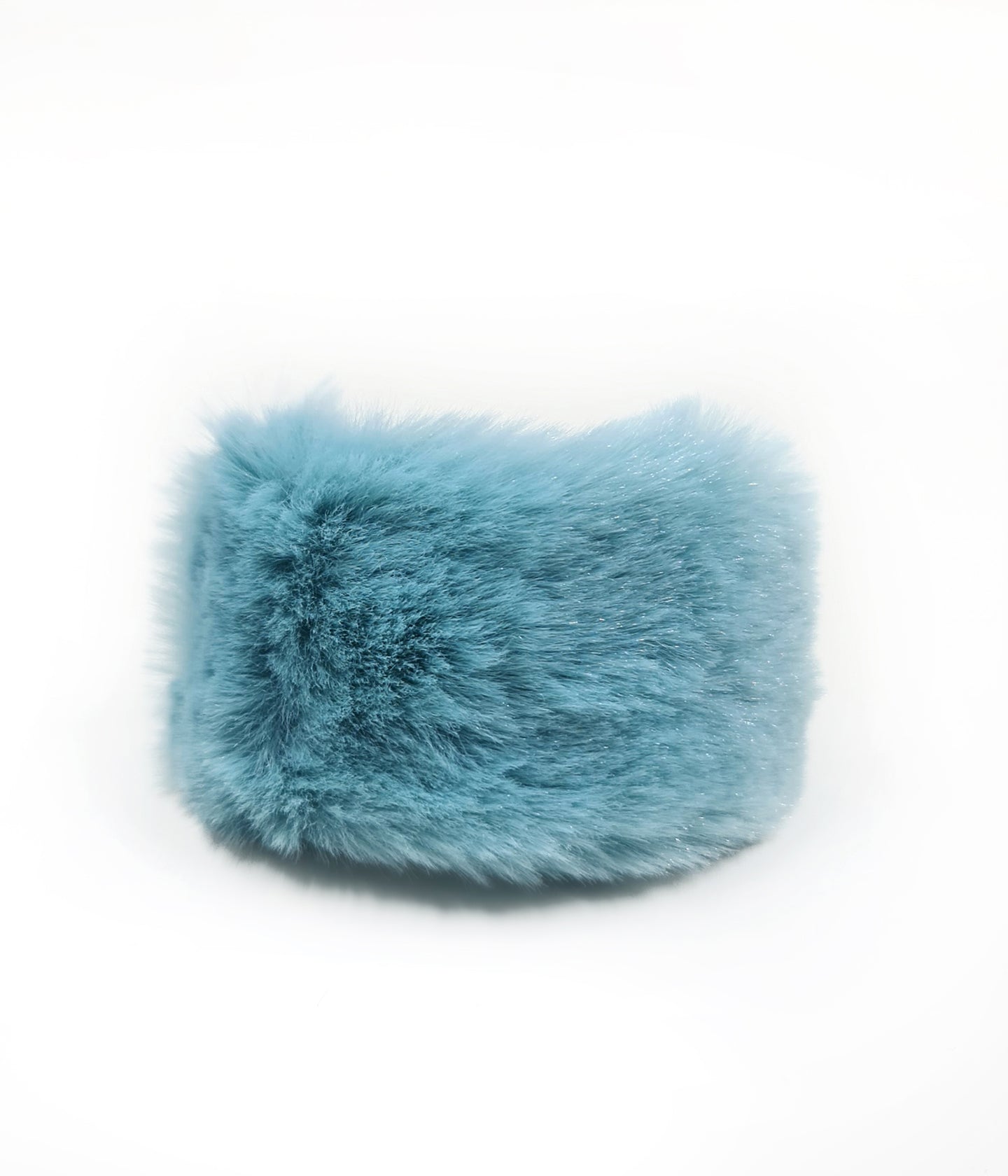 Blue Fluffy Ponytail Half Cuff Product Image