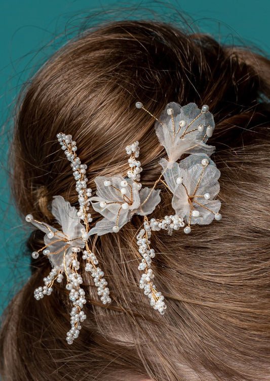 Bridal Hair Pin Flowers