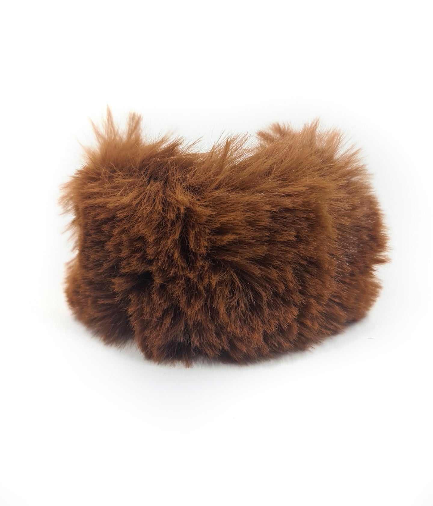 Brown Fluffy Ponytail Half Cuff Product Image