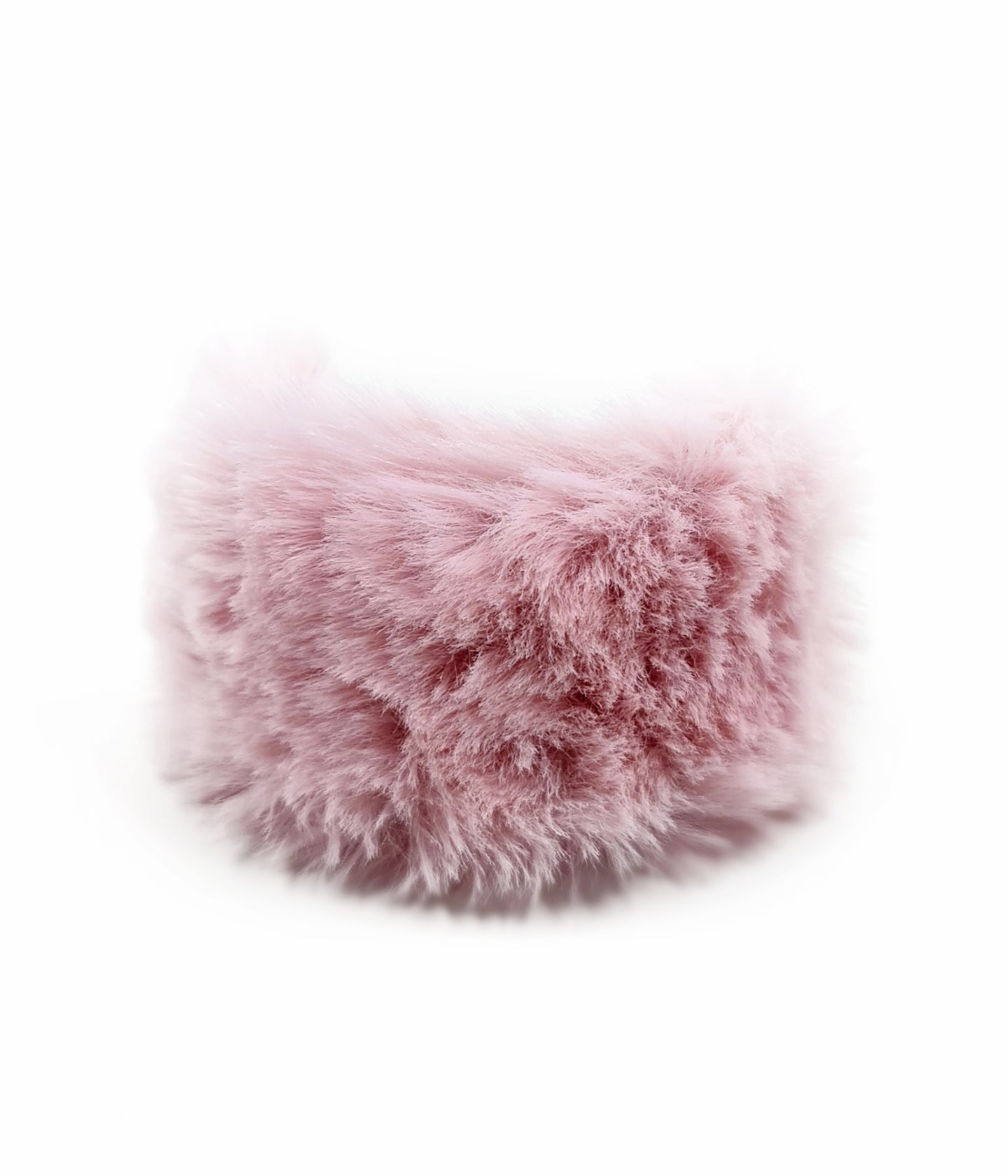 Dusty Pink Fluffy Ponytail Half Cuff Product Image