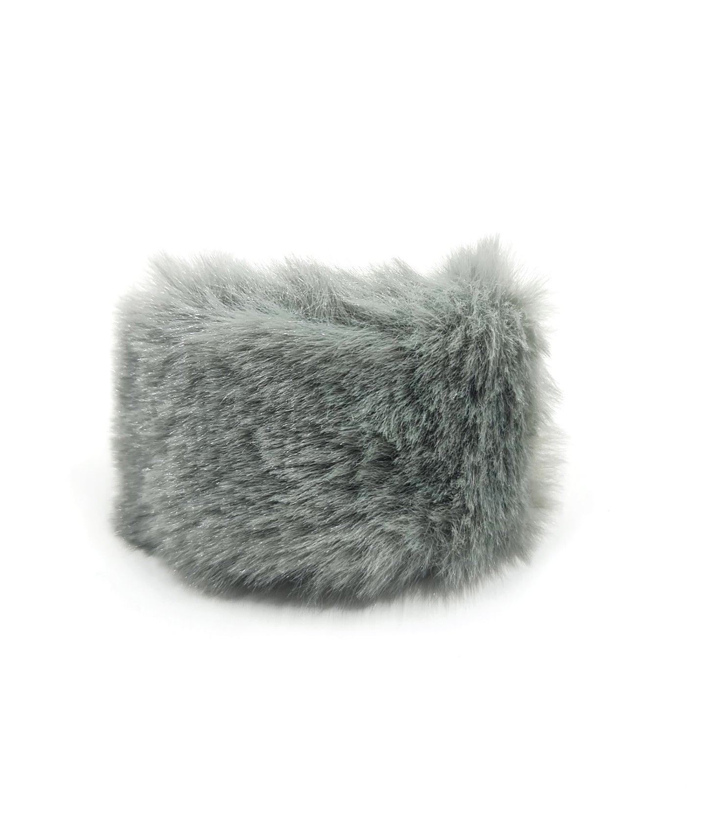 Grey Fluffy Ponytail Half Cuff Product Image